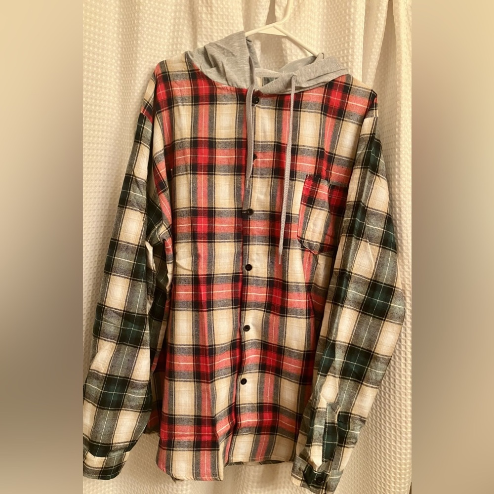 Men’s flannel hoodie